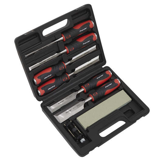 Premier AK9240 Premier Hammer-Thru Wood Chisel Set 8pc