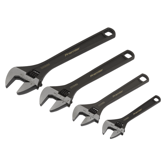 Premier AK9567 Premier Adjustable Wrench Set 4pc