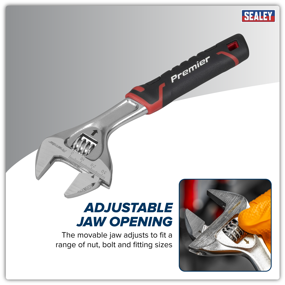 Premier AK9570 Premier Quick-Action Adjustable Wrench 200mm