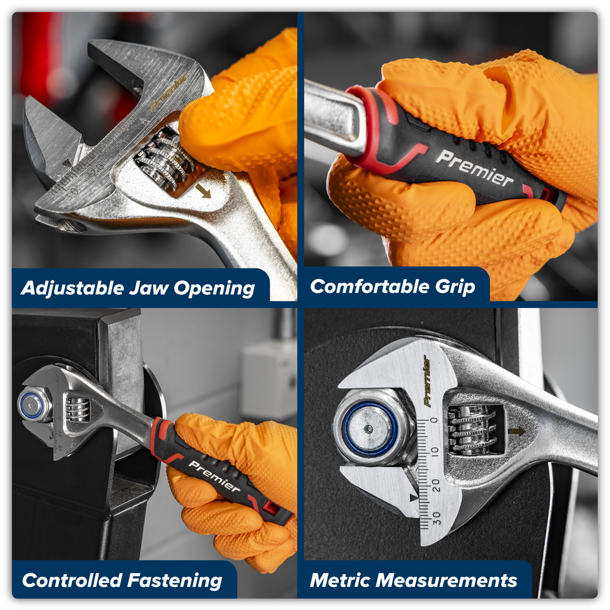 Premier AK9570 Premier Quick-Action Adjustable Wrench 200mm