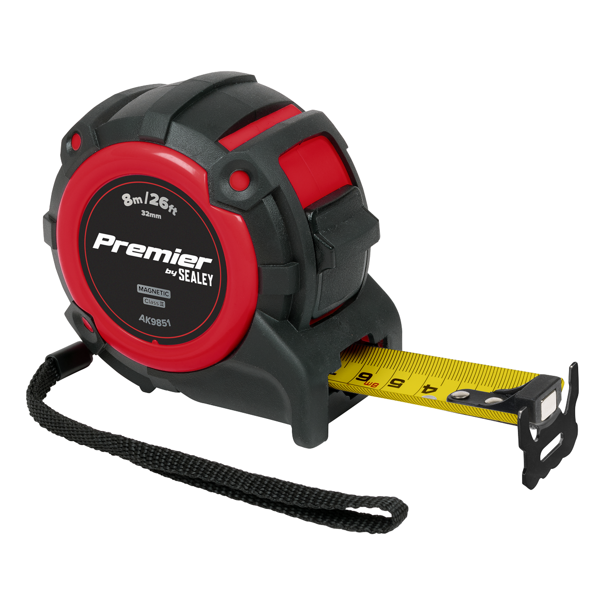 Premier AK9851 Premier Metric/Imperial Tape Measure Extra-Wide Blade 8m(26ft) x 32mm
