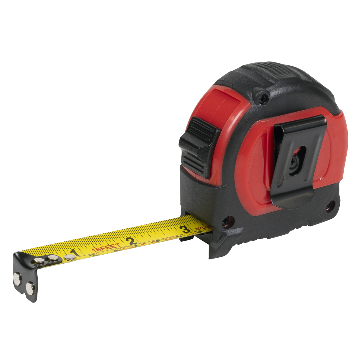 Premier AK98912 Metric/Imperial Rubber Tape Measure 5m(16ft) x 19mm - Display Box of 12
