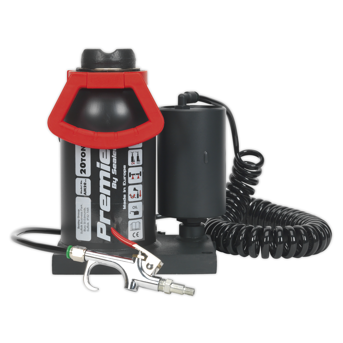 Premier AM20 Premier Manual/Air Hydraulic Bottle Jack 20 Tonne