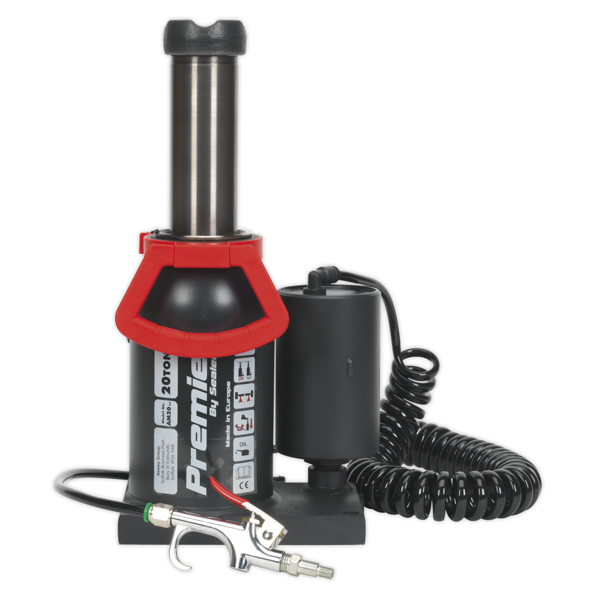 Premier AM20 Premier Manual/Air Hydraulic Bottle Jack 20 Tonne