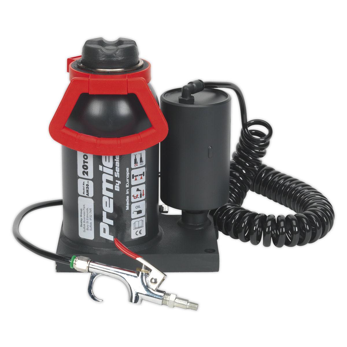 Premier AM20 Premier Manual/Air Hydraulic Bottle Jack 20 Tonne