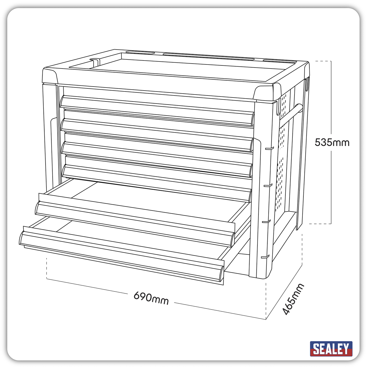 Premier AP2403 Premier™ Topchest 6 Drawer