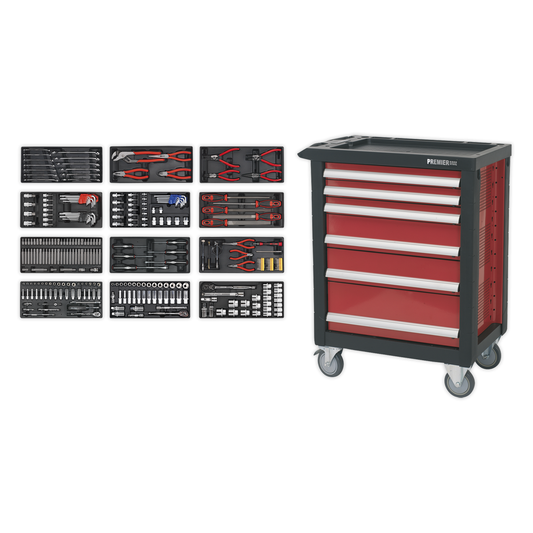Premier AP2406TBTC01 Premier™ Rollcab 6 Drawer with 298pc Tool Kit