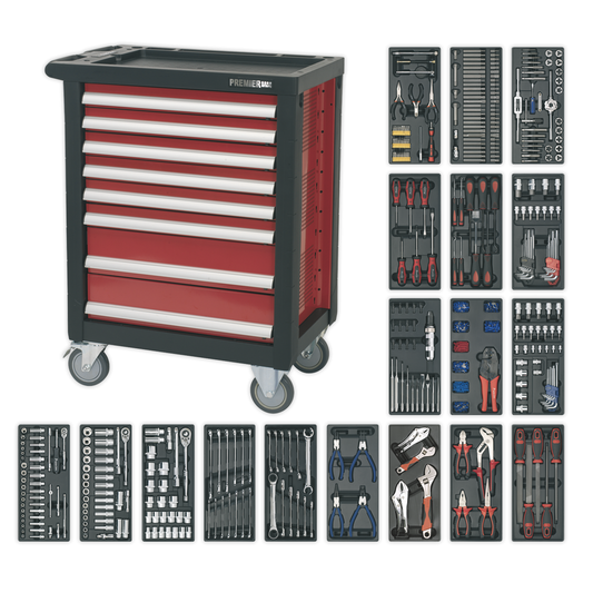 Premier AP2408TTC08 Premier™ Rollcab 8 Drawer with 707pc Tool Kit
