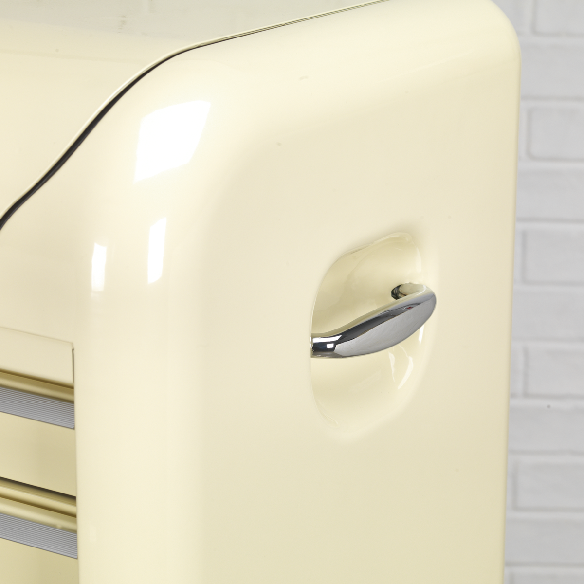 Premier AP28COMBO2 Premier™ Retro Style Topchest, Mid-Box Tool Chest & Rollcab Combination 10 Drawer - Cream