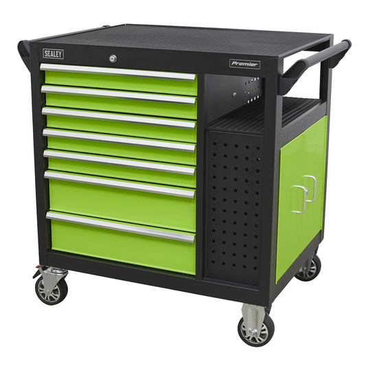 Premier AP36MWS Premier™ Mobile Workstation with 7 Drawers & Cupboard 920mm