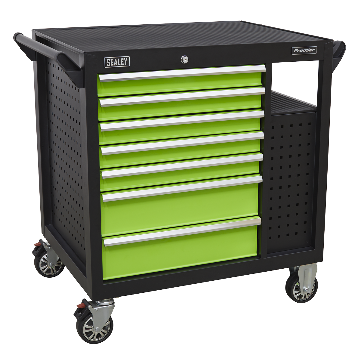 Premier AP36MWS Premier™ Mobile Workstation with 7 Drawers & Cupboard 920mm