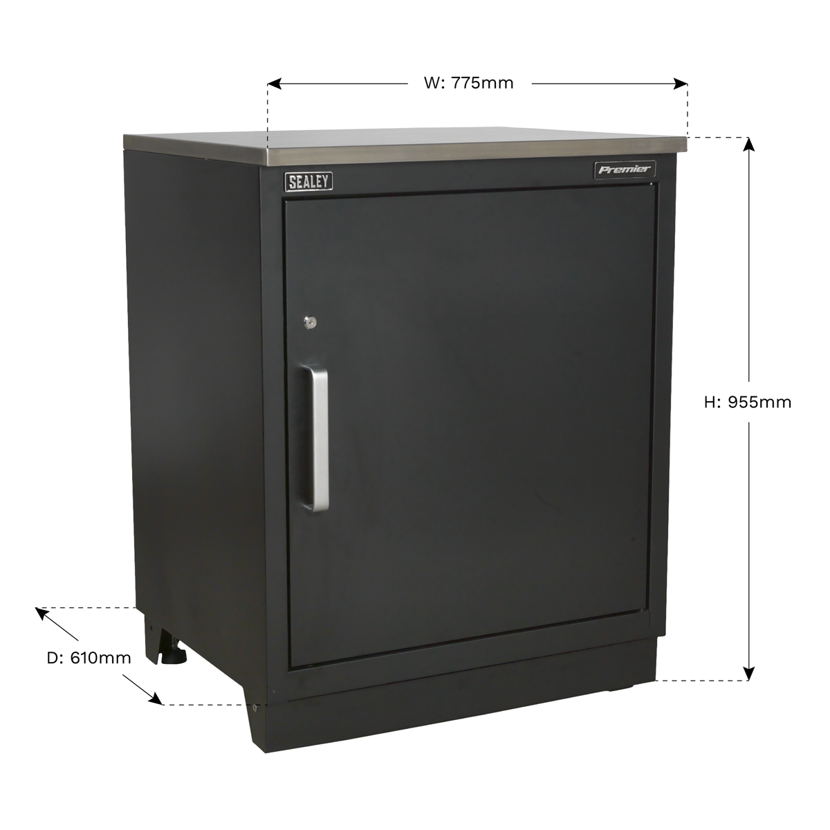 Premier APMS01 Premier™ Heavy-Duty Modular Floor Cabinet 1 Door 775mm