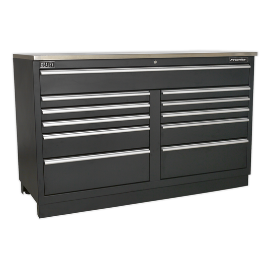 Premier APMS04 Premier™ Heavy-Duty Modular Floor Cabinet 11 Drawer 1550mm