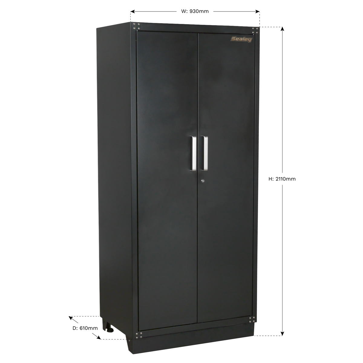 Premier APMS05 Premier™ Heavy-Duty Modular Full Height Floor Cabinet 2 Door 930mm