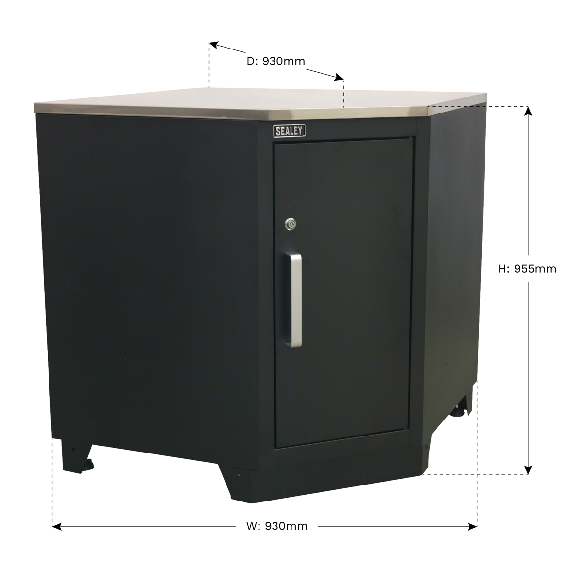 Premier APMS15 Premier™ Heavy-Duty Modular Corner Floor Cabinet 930mm