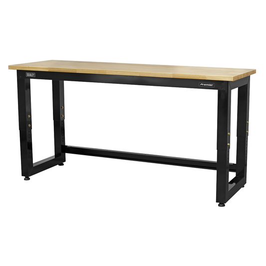 Premier APMS22 Premier™ Heavy-Duty Steel Adjustable Workbench with Wooden Worktop 1830mm