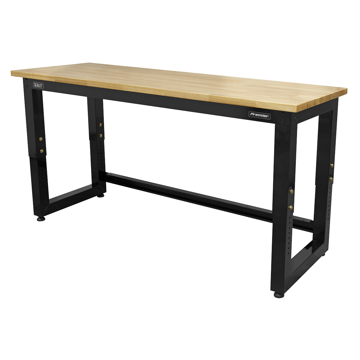 Premier APMS22 Premier™ Heavy-Duty Steel Adjustable Workbench with Wooden Worktop 1830mm