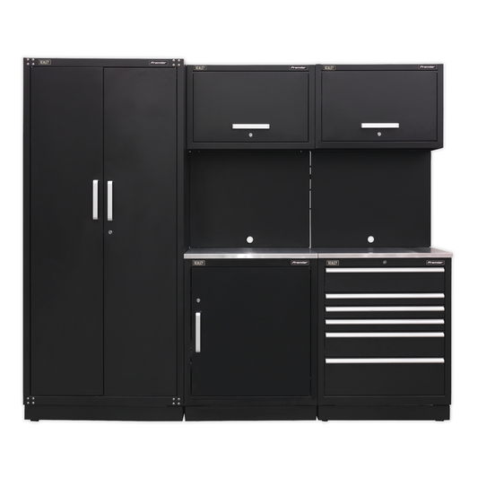 Premier APMSCOMBO1SS Premier™ Storage System with Stainless Worktop 2.48m