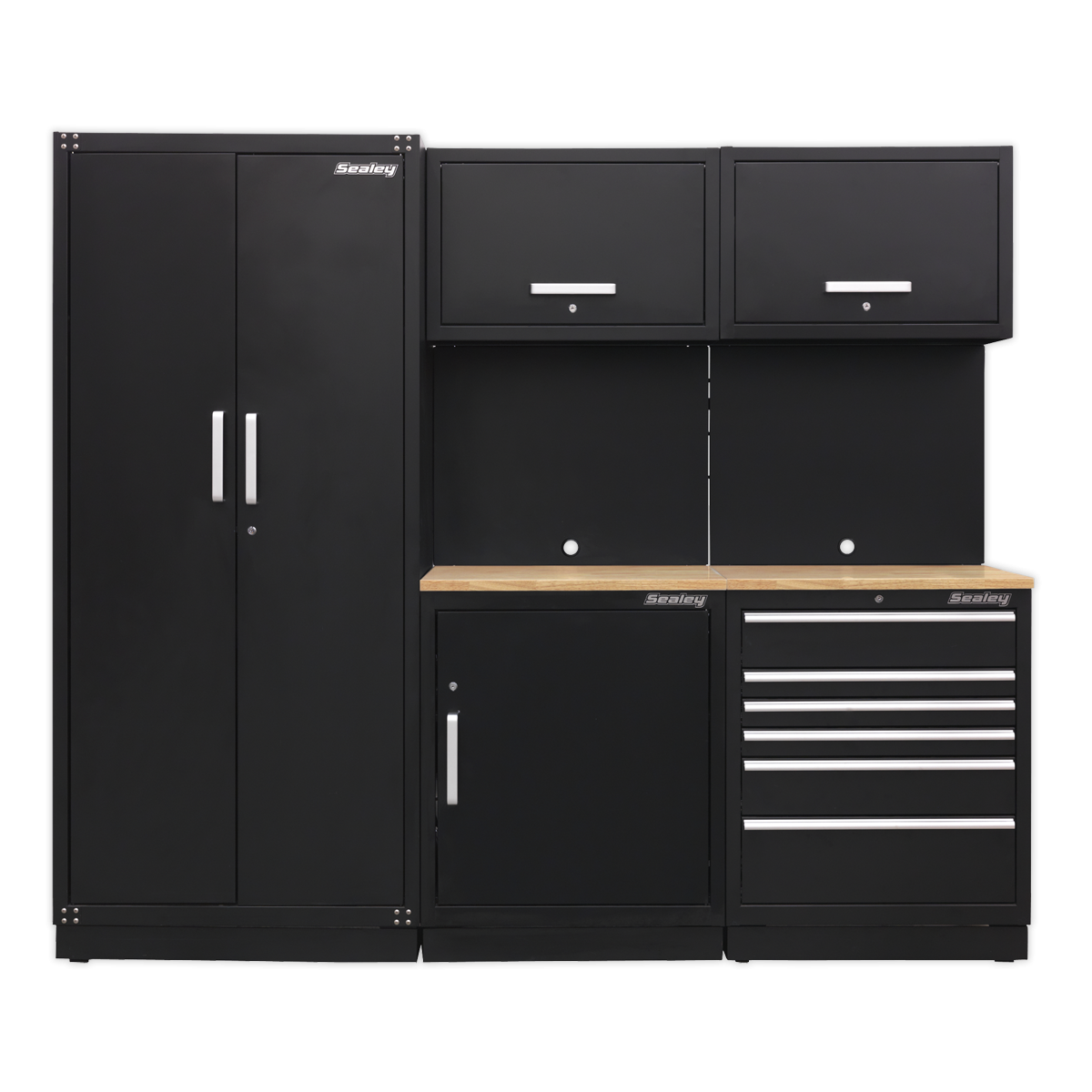 Premier APMSCOMBO1W Premier™ Storage System with Hardwood Worktop 2.48m