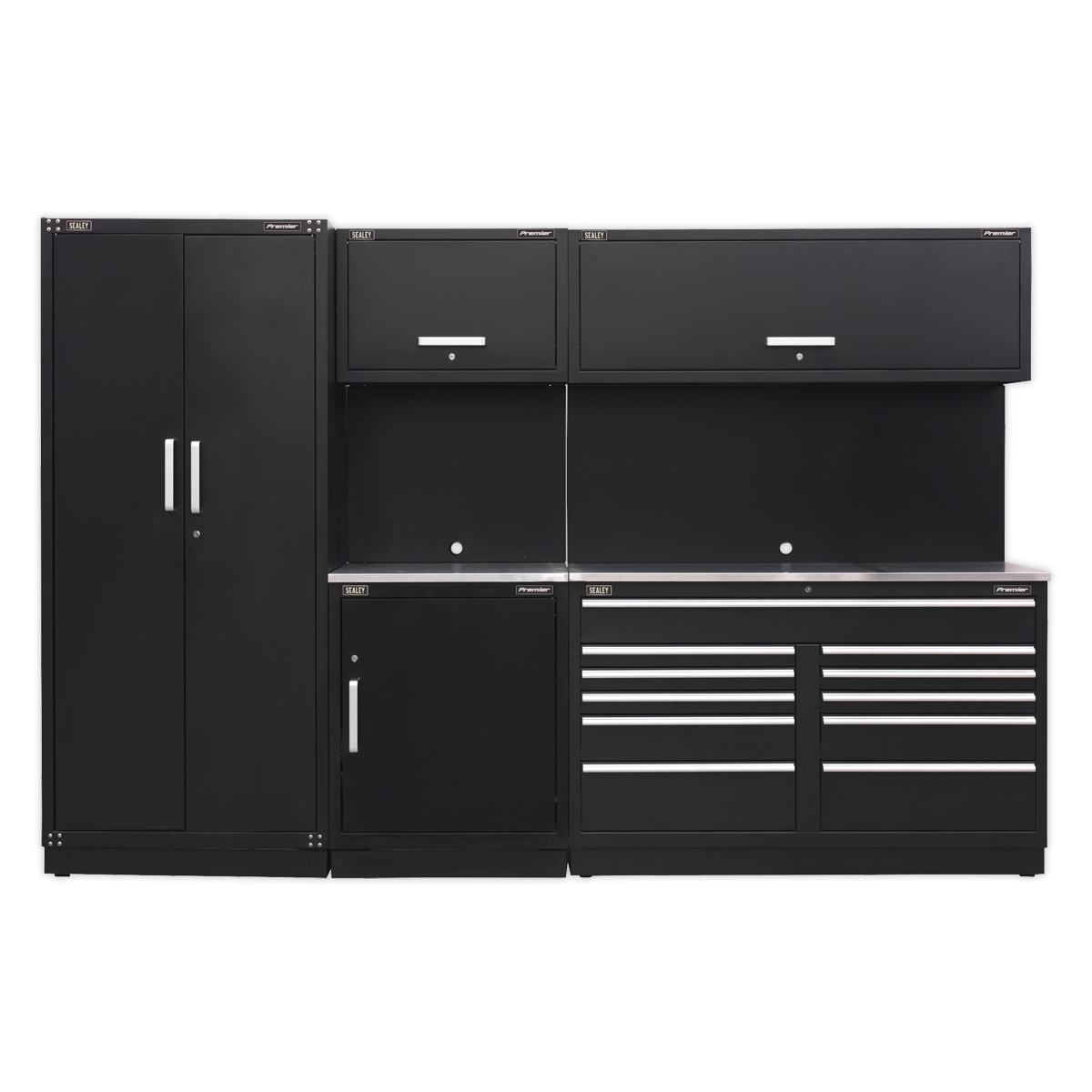 Premier APMSCOMBO2SS Premier™ Storage System with Stainless Worktop 3.26m