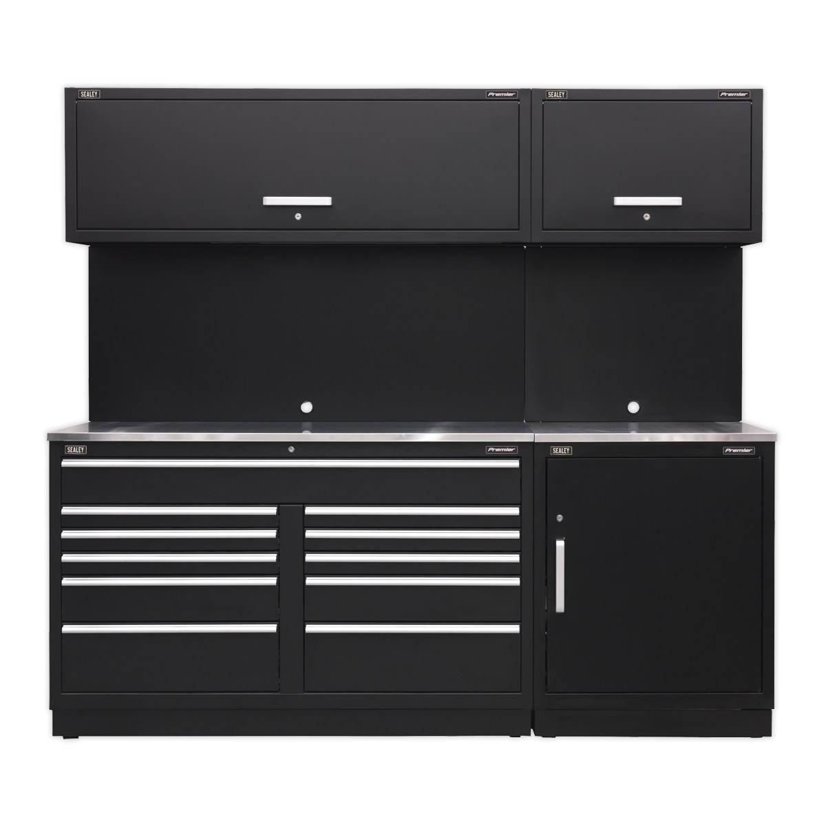 Premier APMSCOMBO4SS Premier™ Storage System with Stainless Worktop 2.33m