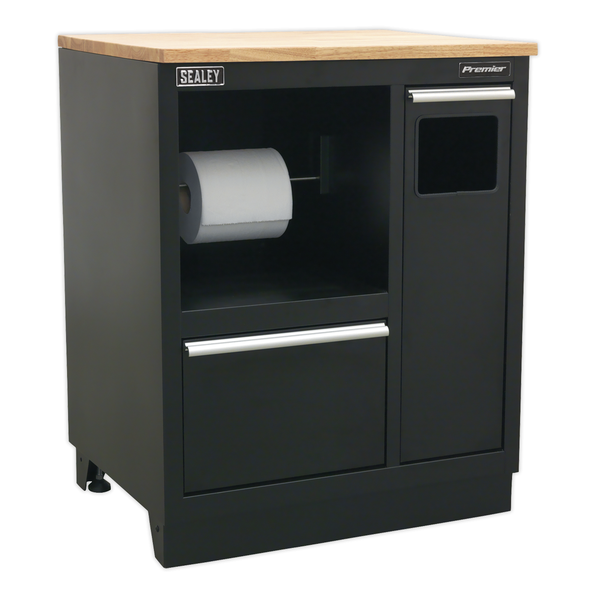 Premier APMSCOMBO6W Premier™ Corner Storage System with Hardwood Worktop 1.71m