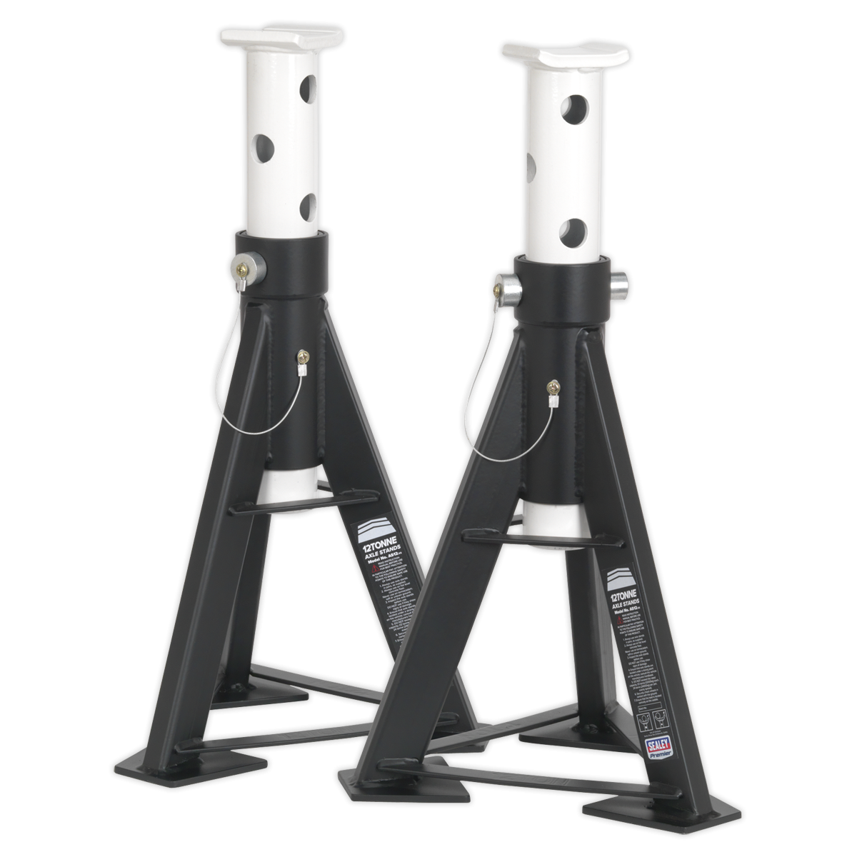 Premier AS12 Premier Axle Stands (Pair) 12 Tonne Capacity per Stand High Level