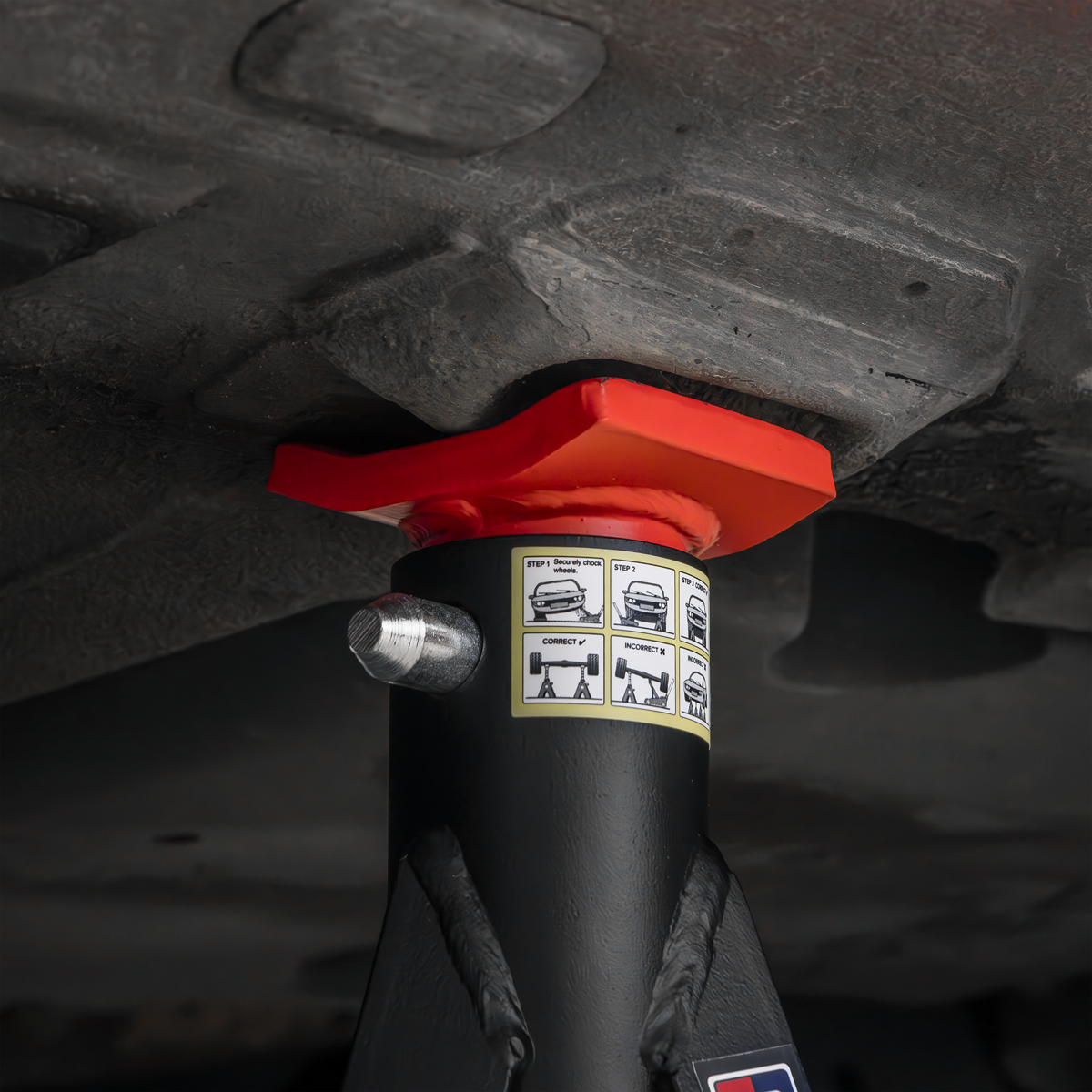 Premier AS3R Premier Axle Stands (Pair) 3 Tonne Capacity per Stand - Red
