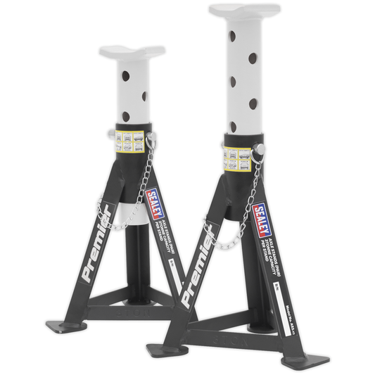 Premier AS3 Premier Axle Stands (Pair) 3 Tonne Capacity per Stand - White