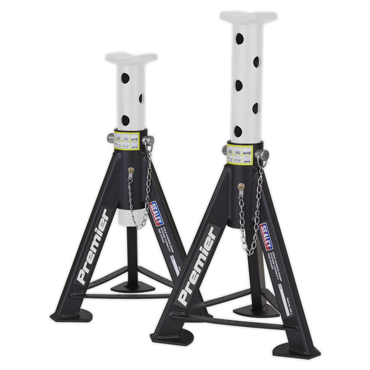 Premier AS6 Premier Axle Stands (Pair) 6 Tonne Capacity per Stand - White