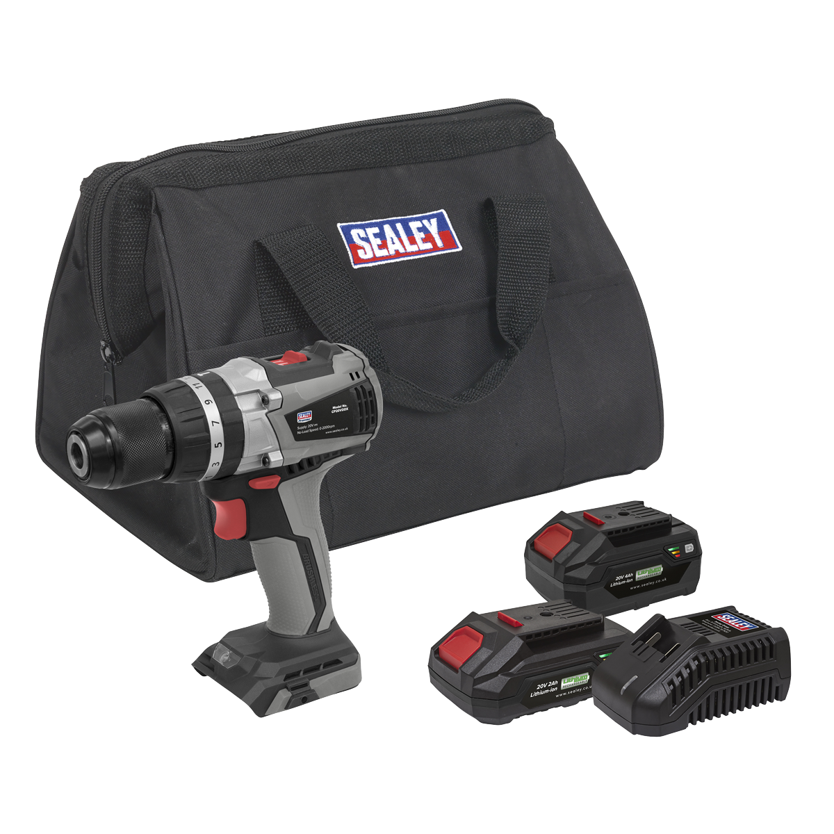 Premier CP20VDDXKITEU Premier SV20 Series 13mm Brushless Cordless Combi Drill Kit 20V - 2 Batteries & Euro Plug