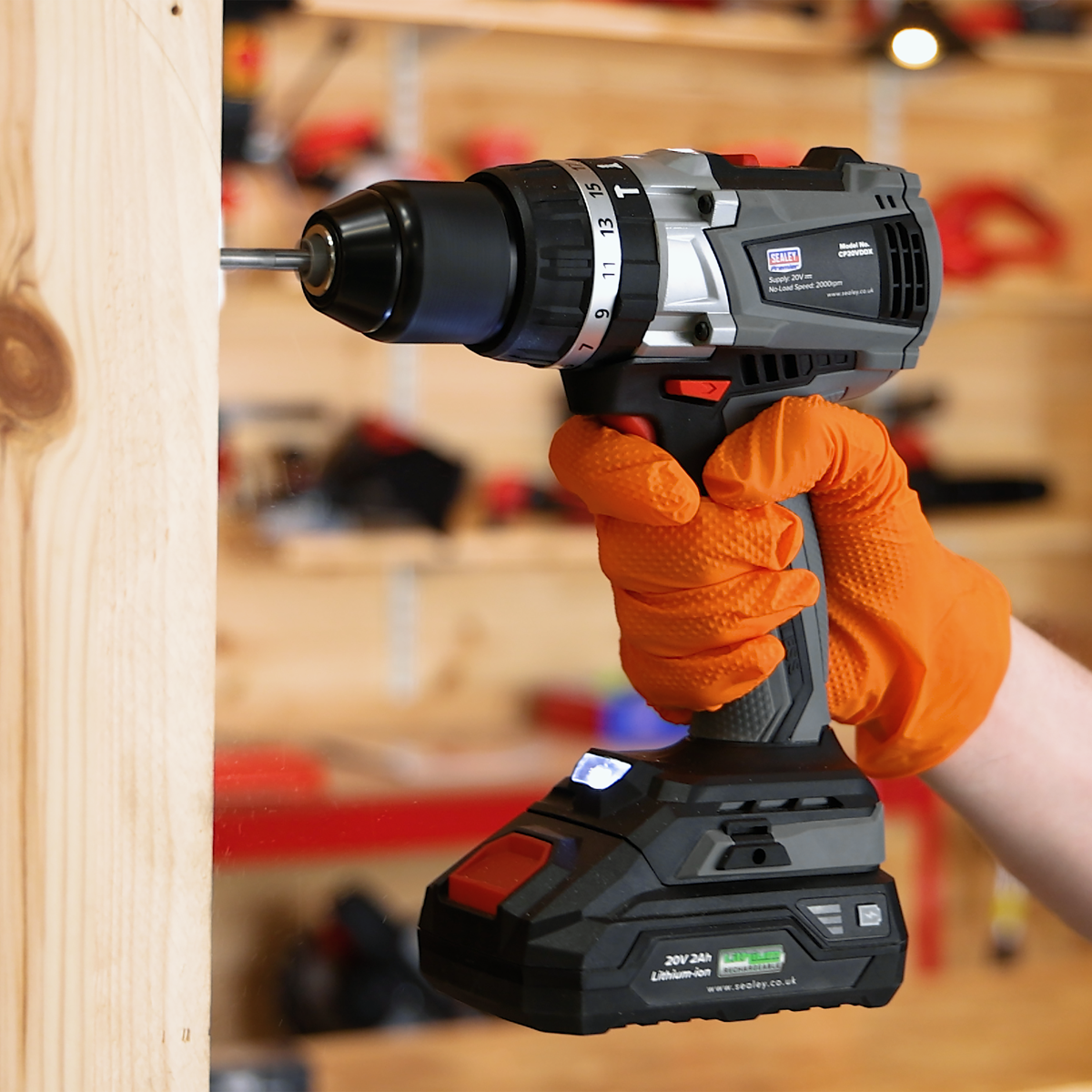 Premier CP20VDDXKIT Premier SV20 Series 13mm Brushless Cordless Combi Drill Kit 20V - 2 Batteries