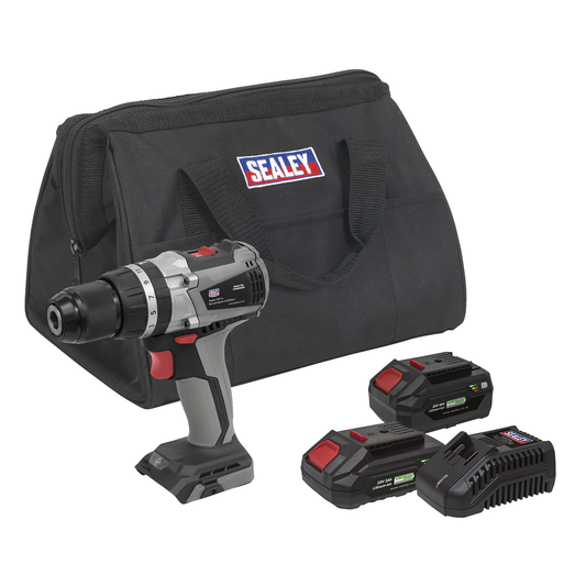 Premier CP20VDDXKIT Premier SV20 Series 13mm Brushless Cordless Combi Drill Kit 20V - 2 Batteries