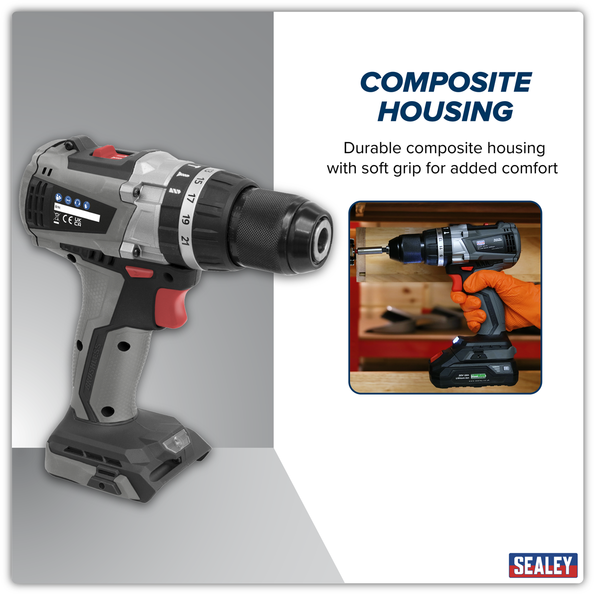 Premier CP20VDDX Premier SV20 Series 13mm Brushless Cordless Combi Drill 20V - Body Only