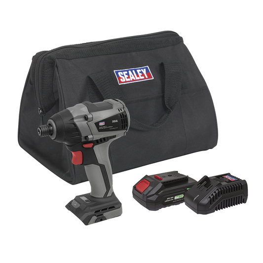 Premier CP20VIDXKIT1 Premier SV20 Series 1/4"Hex Brushless Cordless Impact Driver Kit 20V 2Ah