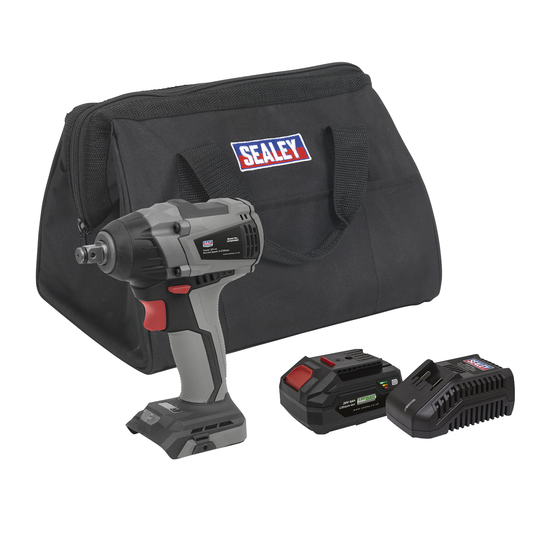 Premier CP20VIWXKIT1 Premier SV20 Series 1/2"Sq Drive Brushless Cordless Impact Wrench Kit 20V 4Ah
