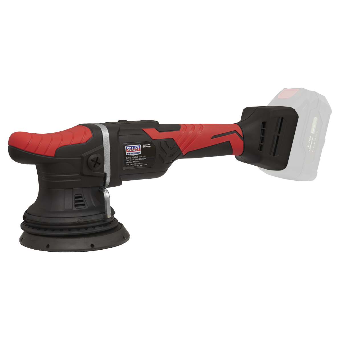Premier CP20VOPKIT2 Premier SV20 Series 125mm Cordless Orbital Polisher Kit 20V 4Ah - 2 Batteries