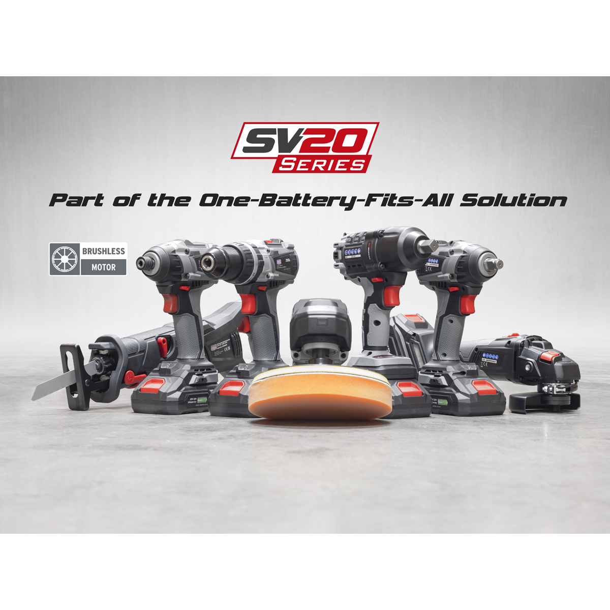 Premier CP20VPIWKIT Premier SV20 Series 1/2"Sq Drive Brushless Cordless Impact Wrench Kit 20V 4Ah - 2 Batteries