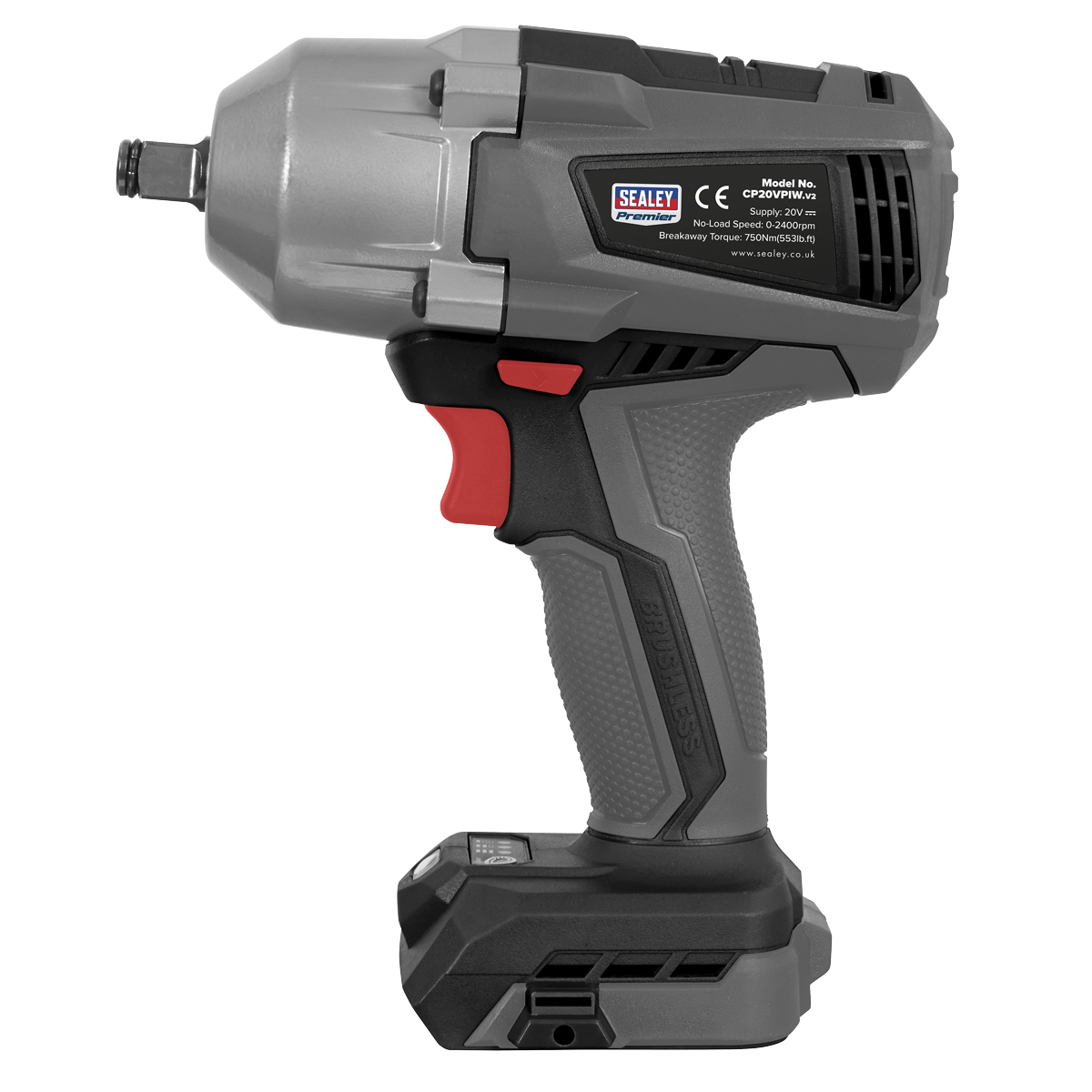 Premier CP20VPIW Premier SV20 Series 1/2"Sq Drive Brushless Cordless Impact Wrench 20V - Body Only