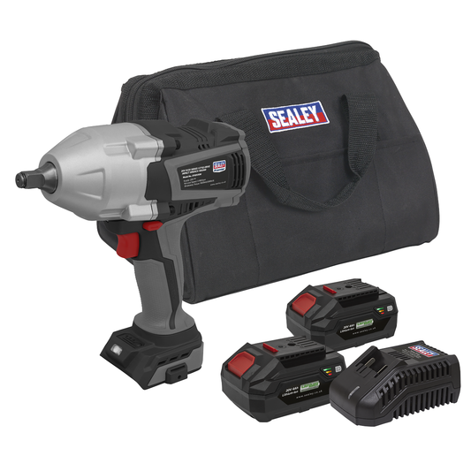 Premier CP20VXIWKIT1 Premier SV20 Series Brushless Cordless Impact Wrench Kit 20V 4Ah - 2 Batteries