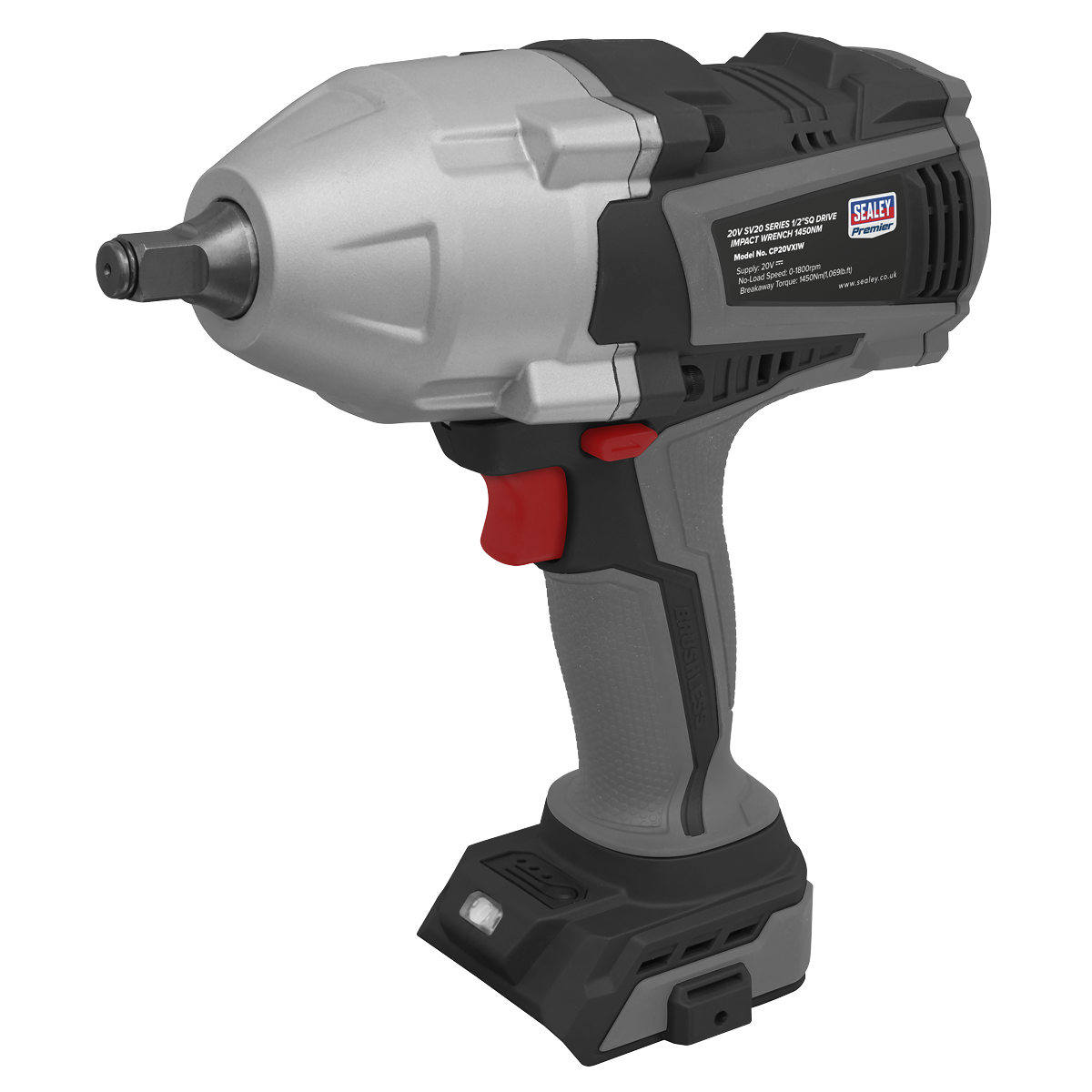 Premier CP20VXIW Premier SV20 Series 1/2"Sq Drive Brushless Cordless Impact Wrench 20V - Body Only