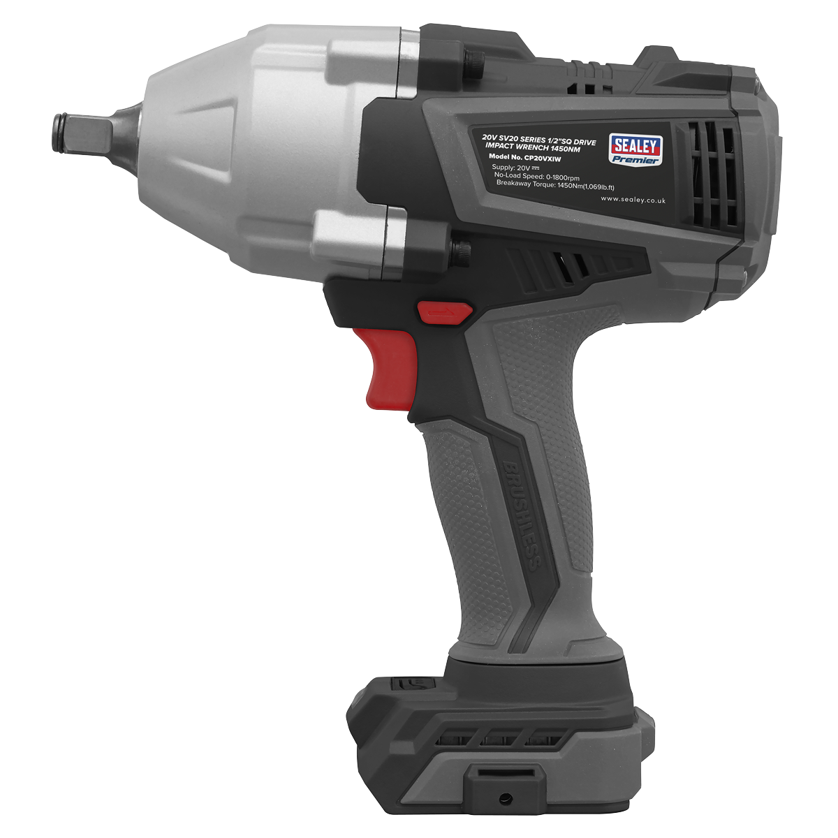 Premier CP20VXIW Premier SV20 Series 1/2"Sq Drive Brushless Cordless Impact Wrench 20V - Body Only