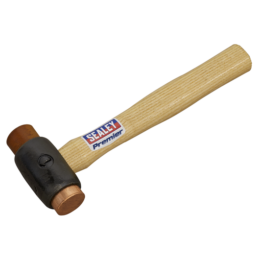 Premier CRF15 Premier Copper/Rawhide Faced Hammer with Hickory Shaft 1.5lb