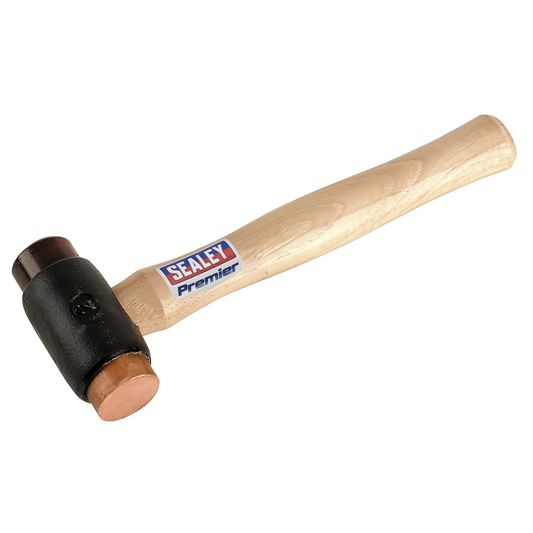 Premier CRF25 Premier Copper/Rawhide Faced Hammer with Hickory Shaft 2.25lb