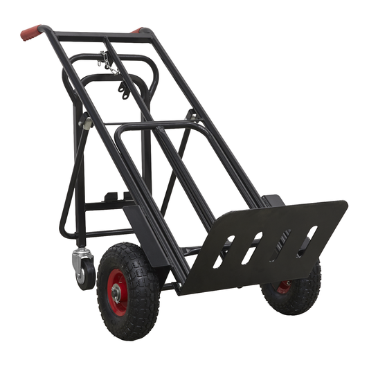 Premier CST989HD Premier Heavy-Duty 3-in-1 Sack Truck with PU Tyres 300kg Capacity