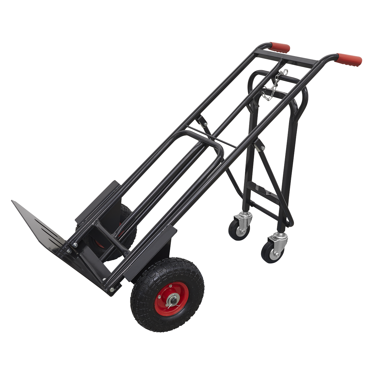 Premier CST989HD Premier Heavy-Duty 3-in-1 Sack Truck with PU Tyres 300kg Capacity