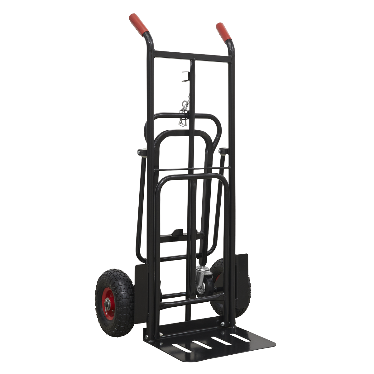 Premier CST989HD Premier Heavy-Duty 3-in-1 Sack Truck with PU Tyres 300kg Capacity