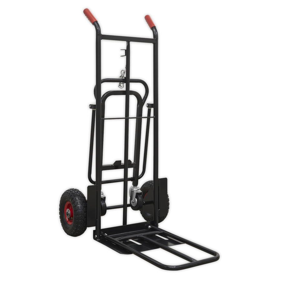 Premier CST989HD Premier Heavy-Duty 3-in-1 Sack Truck with PU Tyres 300kg Capacity