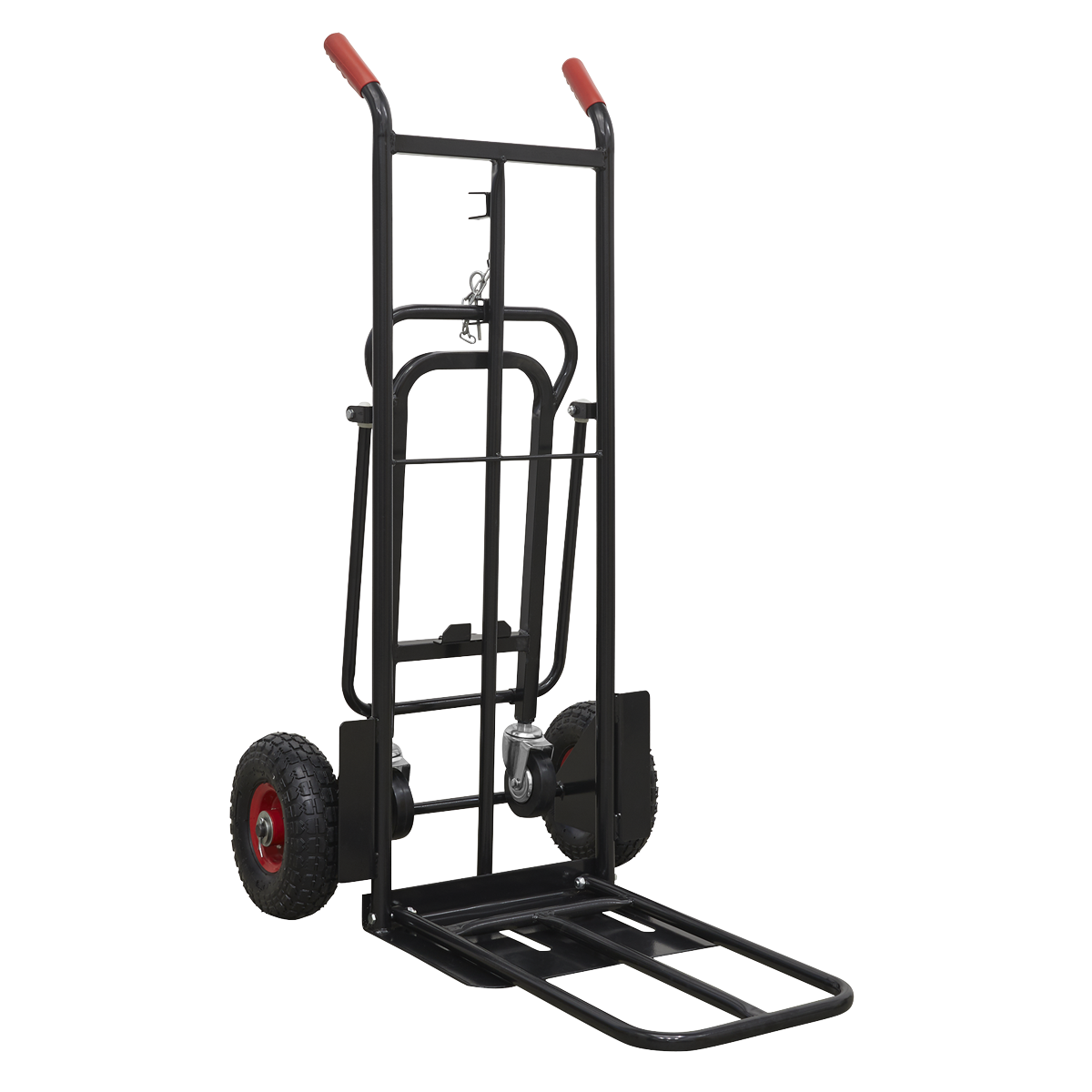 Premier CST989HD Premier Heavy-Duty 3-in-1 Sack Truck with PU Tyres 300kg Capacity