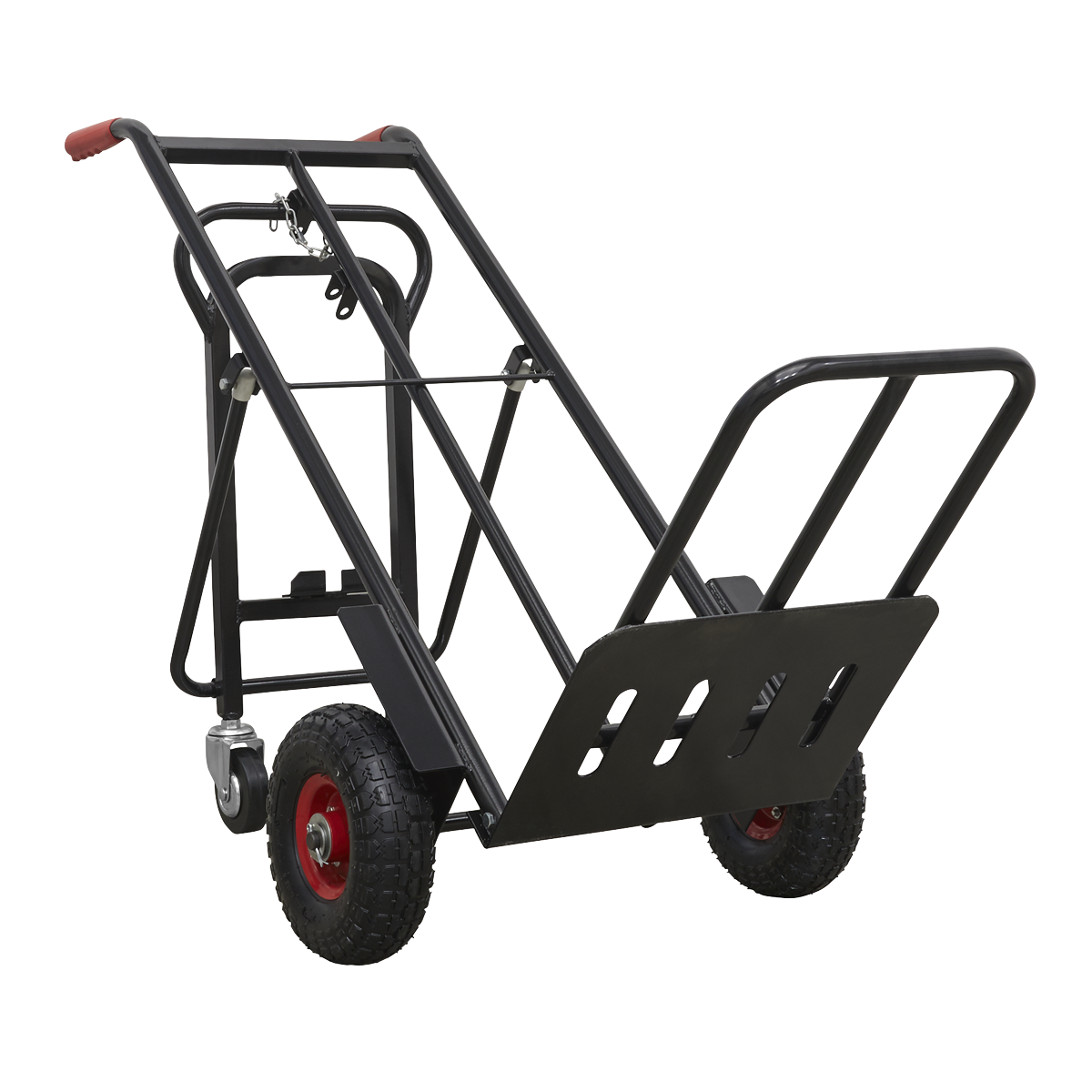 Premier CST989HD Premier Heavy-Duty 3-in-1 Sack Truck with PU Tyres 300kg Capacity